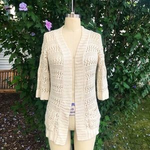 Urban Outfitters Staring At Stars Ivory Cardigan